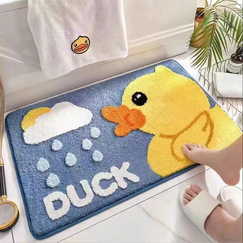 Plüsch Badezimmer Zitat Matte
