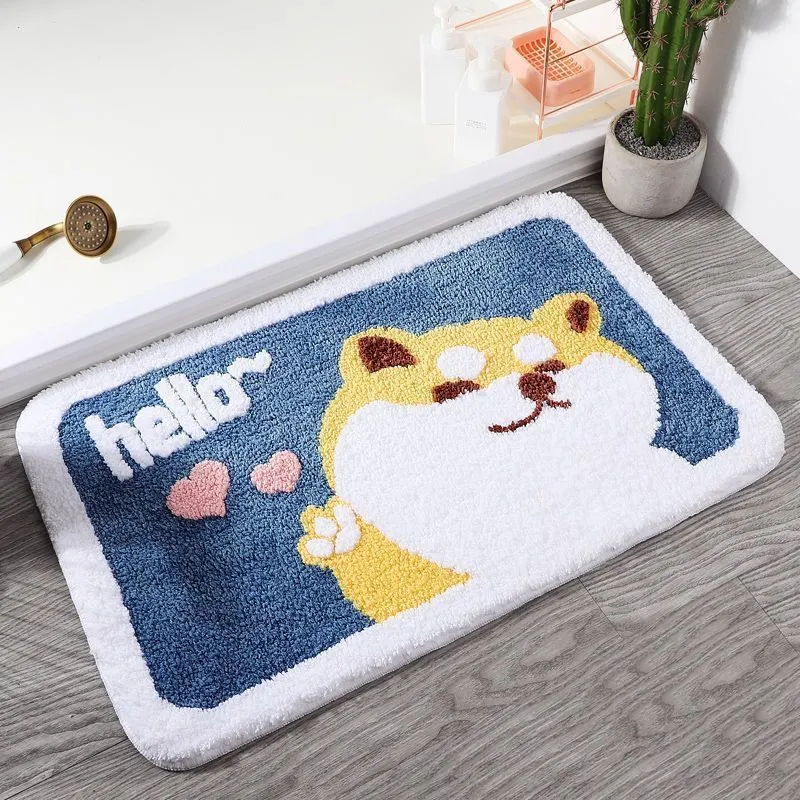 Plüsch Badezimmer Zitat Matte