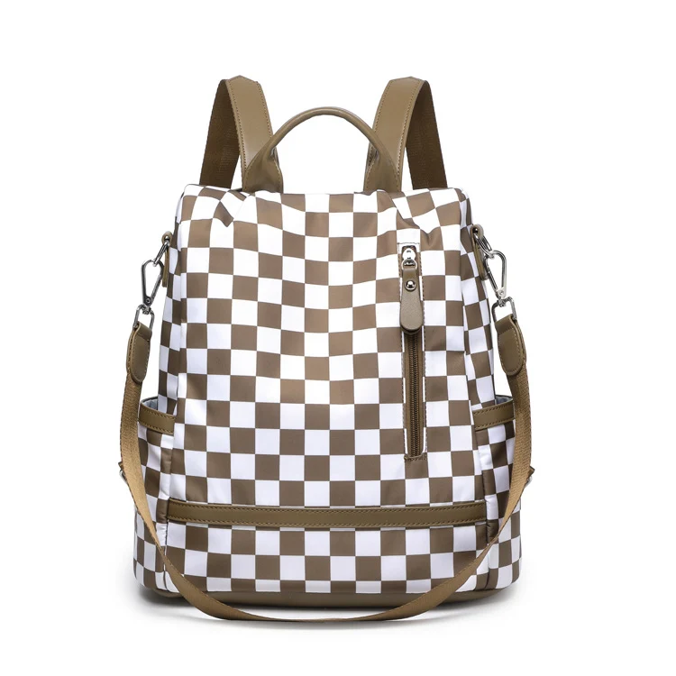 Stylische kariert Rucksack Karnz