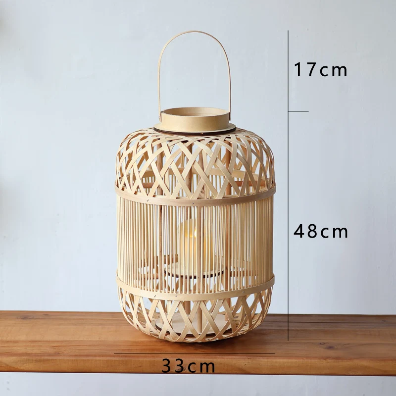 Stilvolle Rattan Laterne Karnz