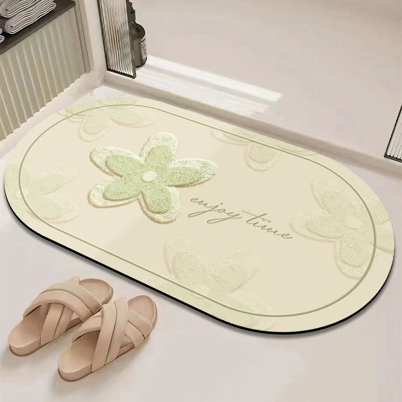 Chic inspirierendes florales Badematte