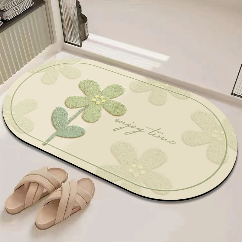 Chic inspirierendes florales Badematte
