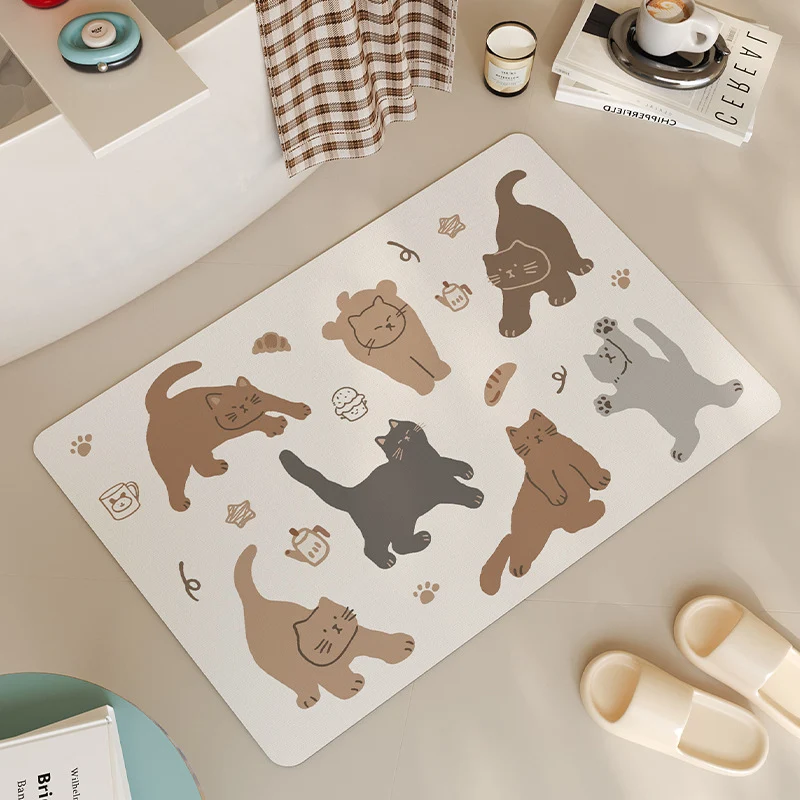 Katze-Themen Badezimmermatte