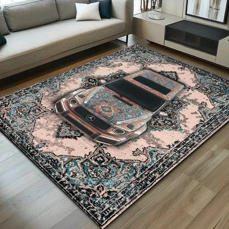 3D Auto Illusion Teppich