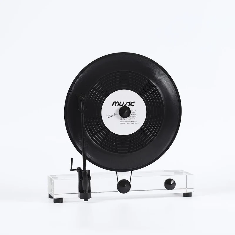 Vintage dekorative Grammophon Skulptur