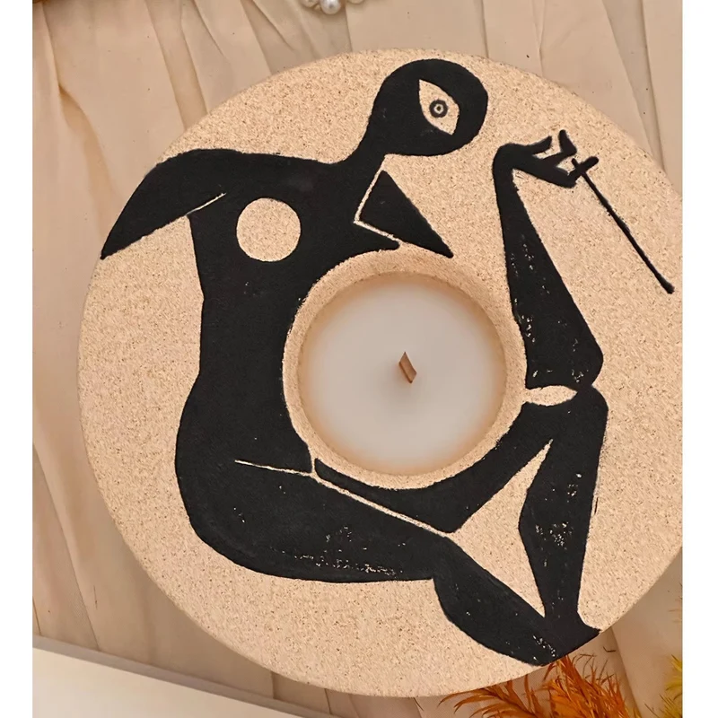 Verspielte Elefantenreiter-Skulptur