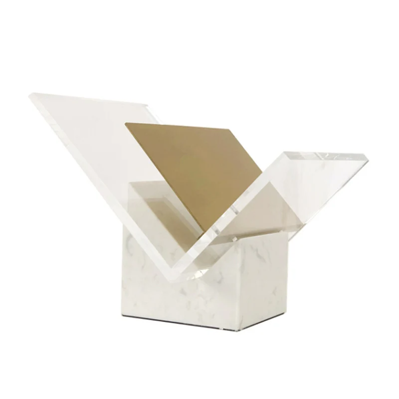 Moderner transparenter Acrylbuchständer