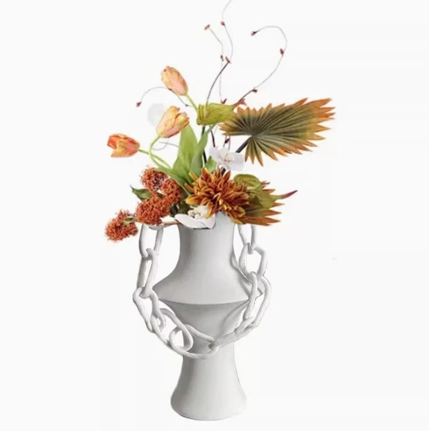 Moderne skulpturale Mittelpunkt Vase