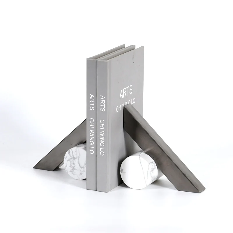 Moderne Geometrische Metall Buchstützen