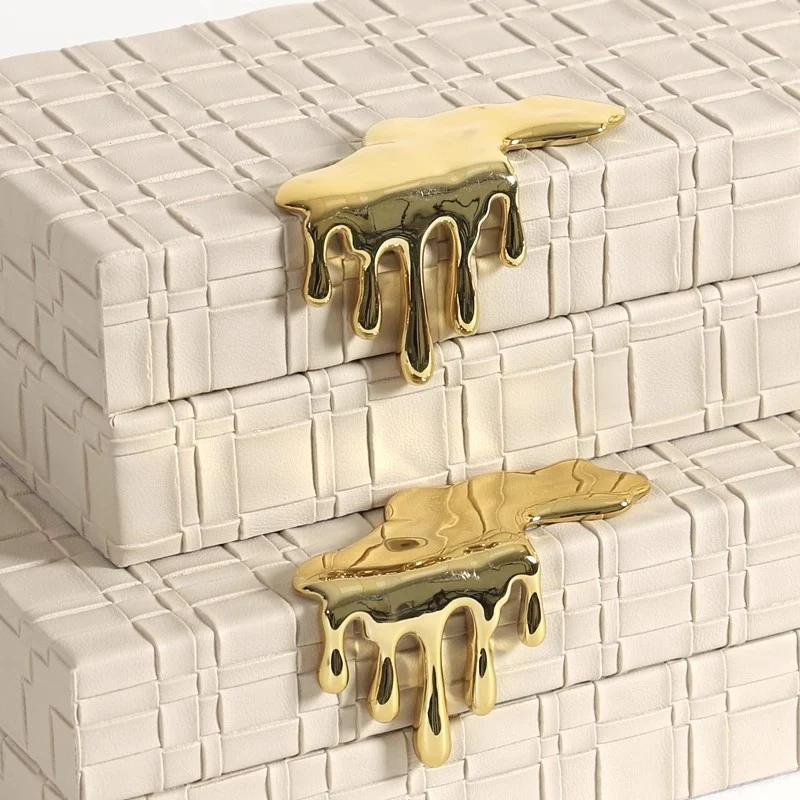 Luxuriöse dekorative Aufbewahrungsbox-Set
