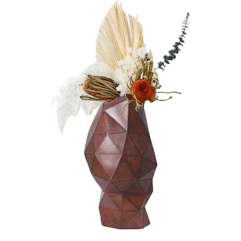 Geometrische Dekorative Blumen Vase