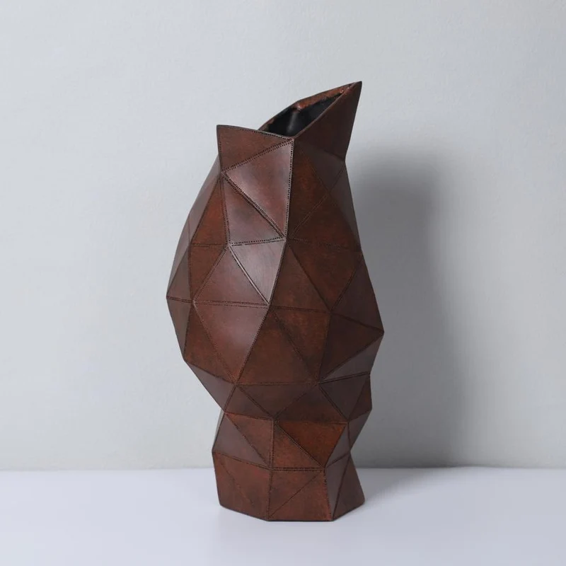 Geometrische Dekorative Blumen Vase