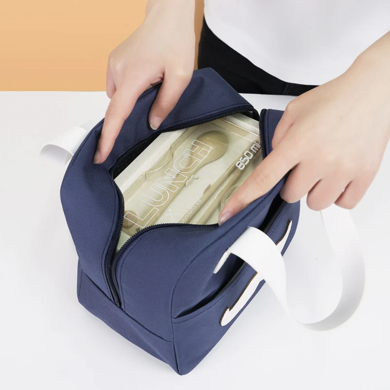 Lustiger Charakter Isolierte Lunch Tasche