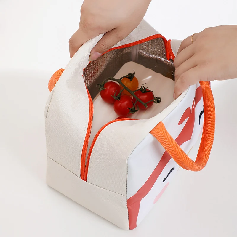Spaßige und verspielte Fuchs-Motiv isolierte Lunch-Tasche