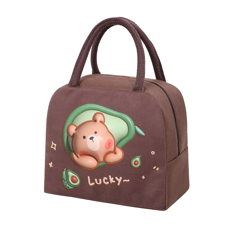 Niedliche mit Tieren bedruckte isolierte Lunch-Tasche