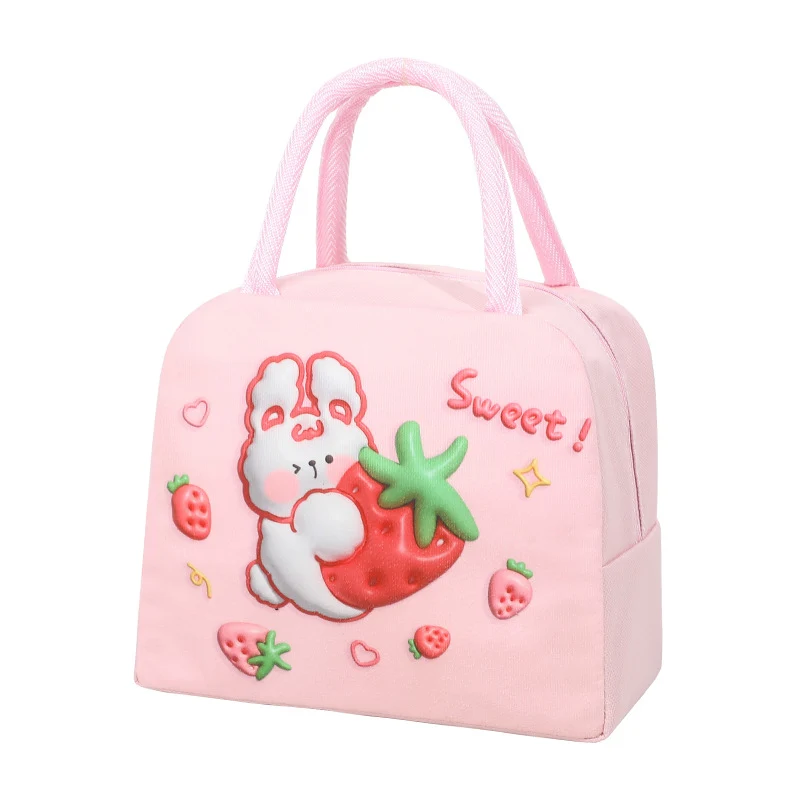 Niedliche mit Tieren bedruckte isolierte Lunch-Tasche