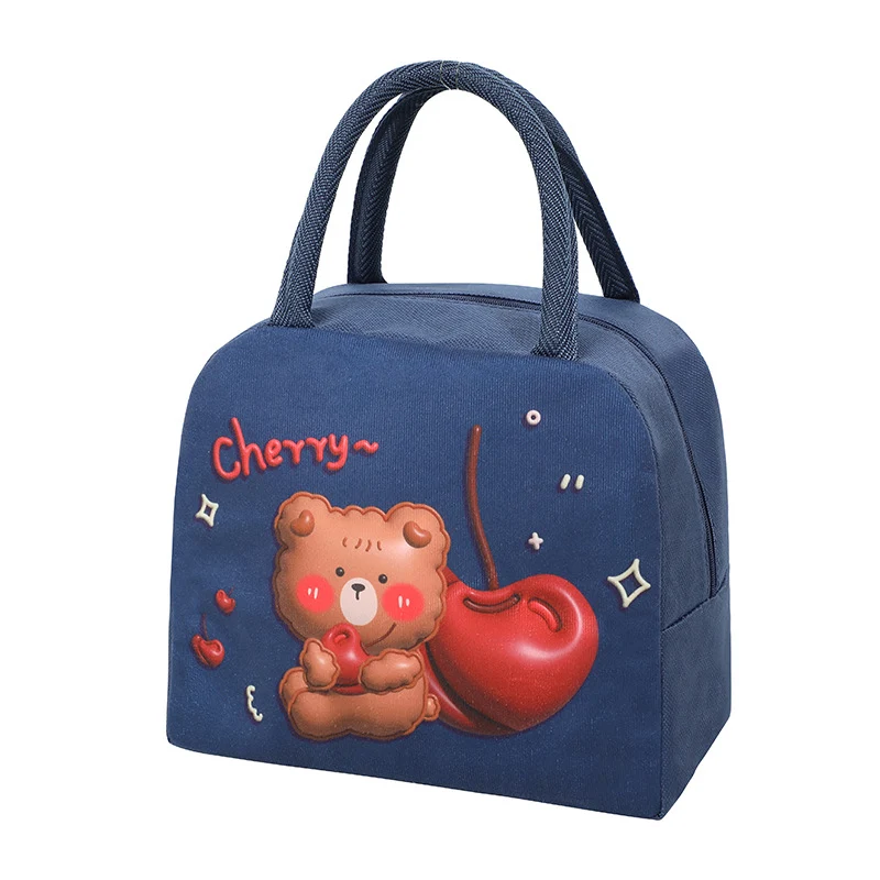 Niedliche mit Tieren bedruckte isolierte Lunch-Tasche