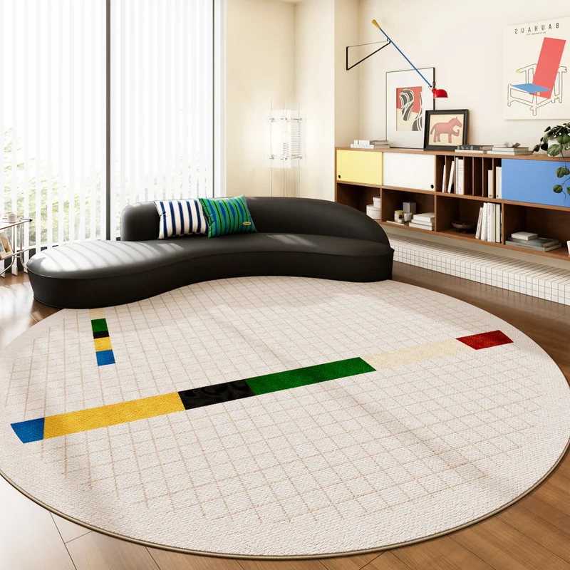 Kreisförmiger gewebter Teppich