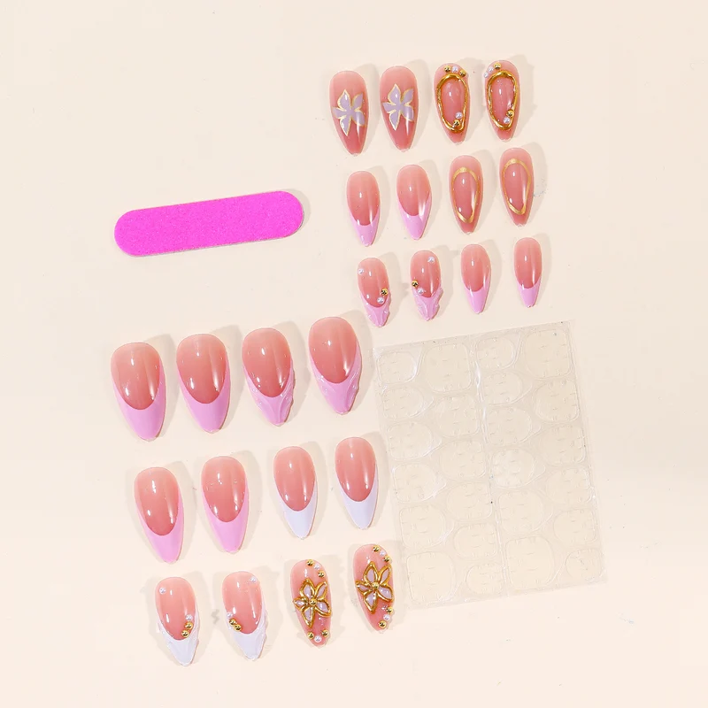 Luxus 3D Blumen Nagelkunst Set Karnz