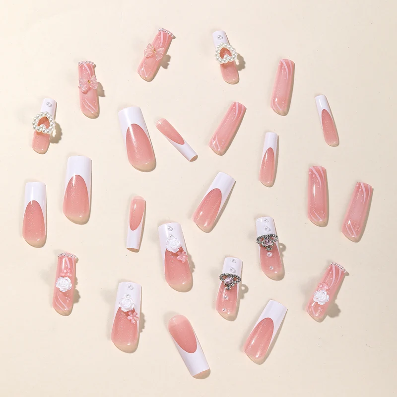 Luxuriöses dekoratives 3D-Nagelkunst-Set Karnz