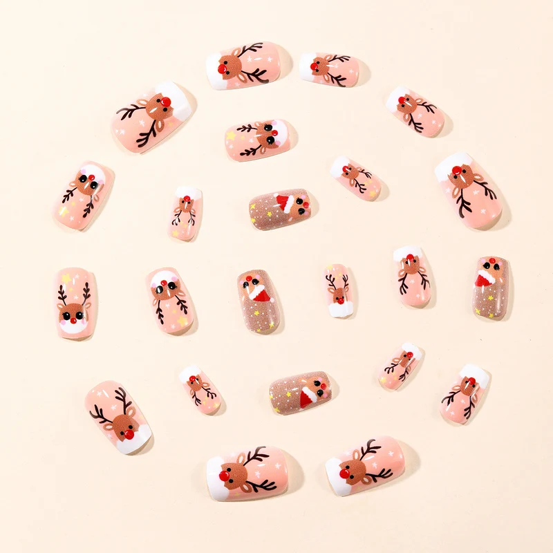 Urlaubs-Themen 3D Rentier Nagelkunst Set Karnz
