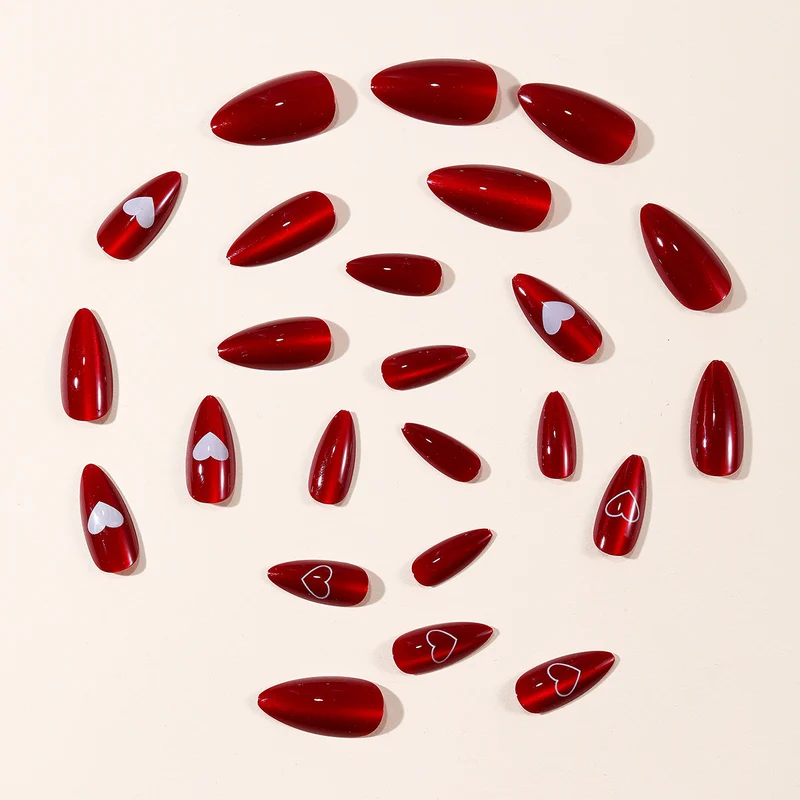 Herz Akzent Acryl Nageldesign Karnz