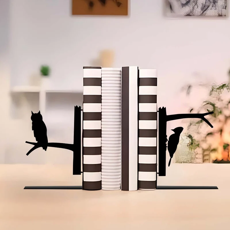 Dekorative vogelthematische Buchstützen