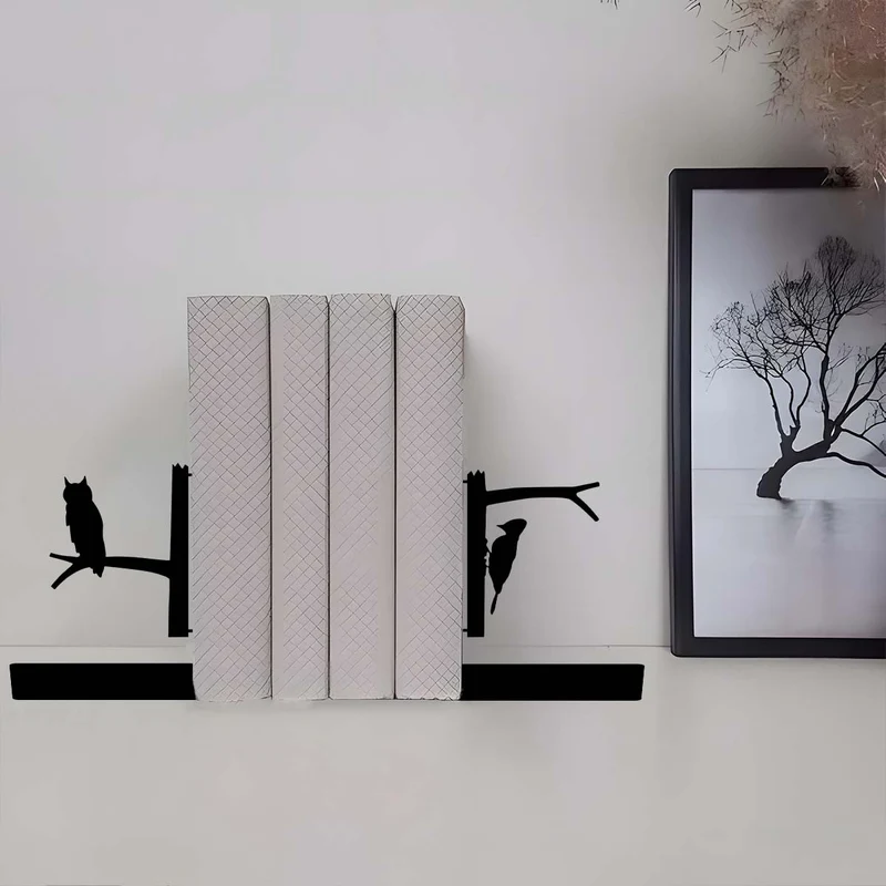 Dekorative vogelthematische Buchstützen
