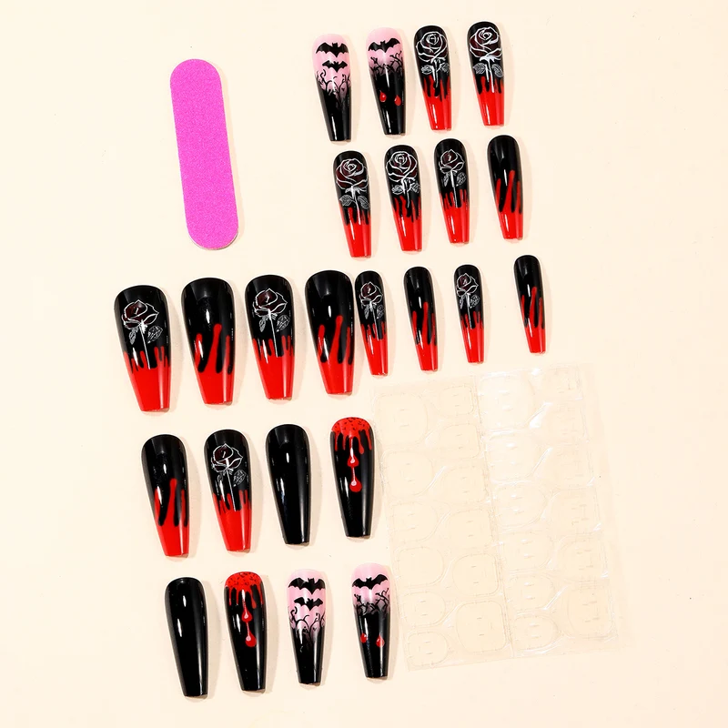 Gothic-Themen Stiletto Nail Art Extensions Karnz