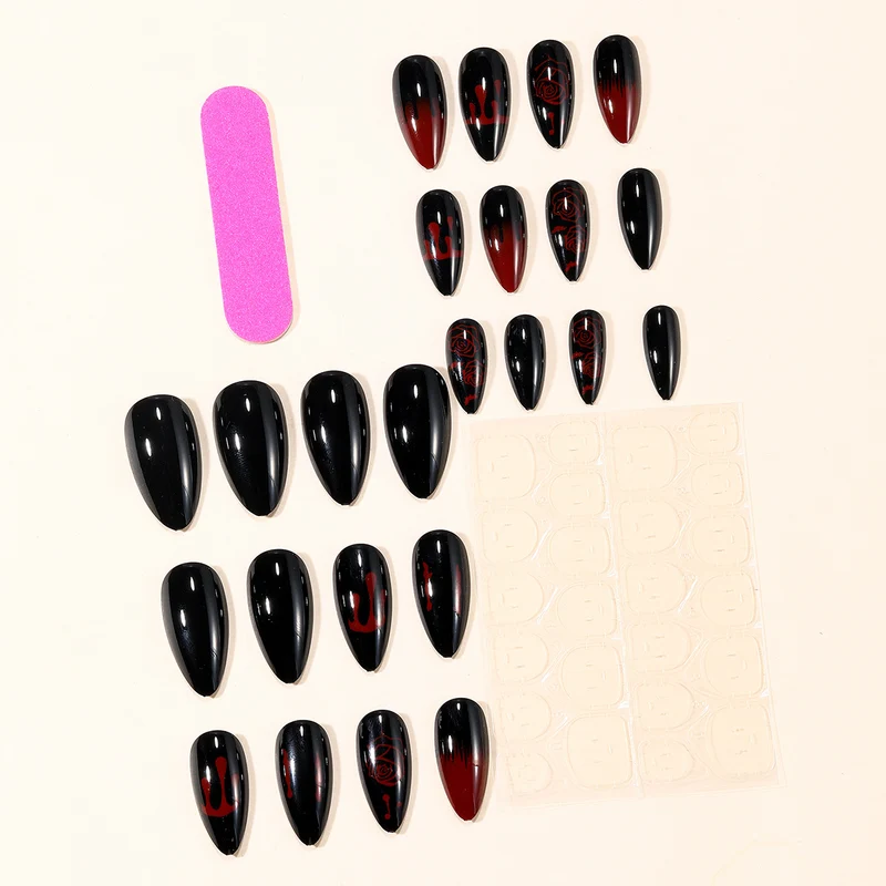 Gothic Horror Themed Nail Art Extensions Karnz