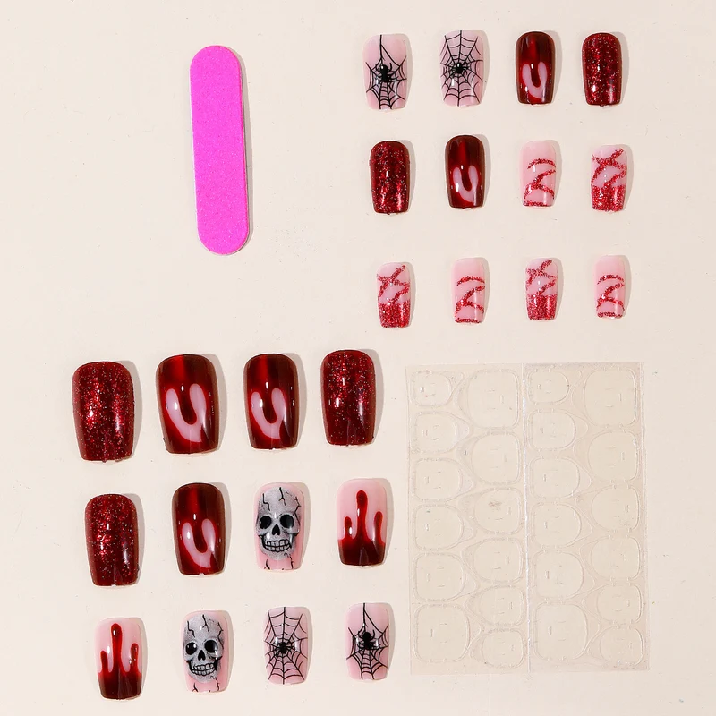 Gothic Halloween-Themen Nagelkunst Set Karnz