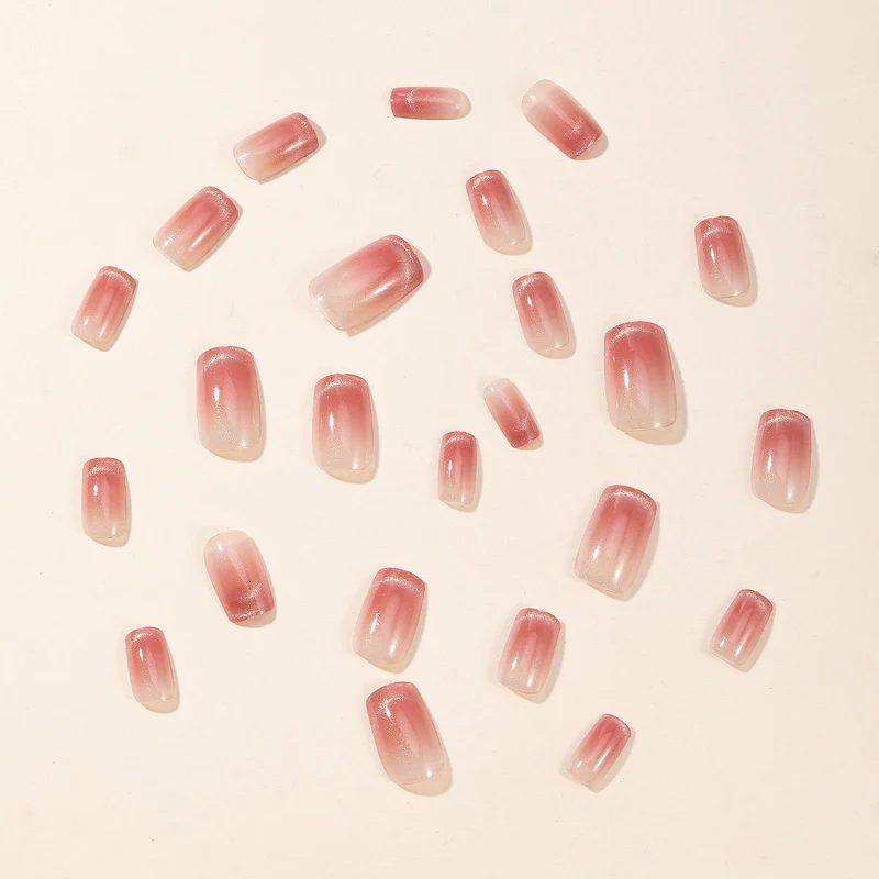 Glänzende Ombre Nagelkunst Karnz
