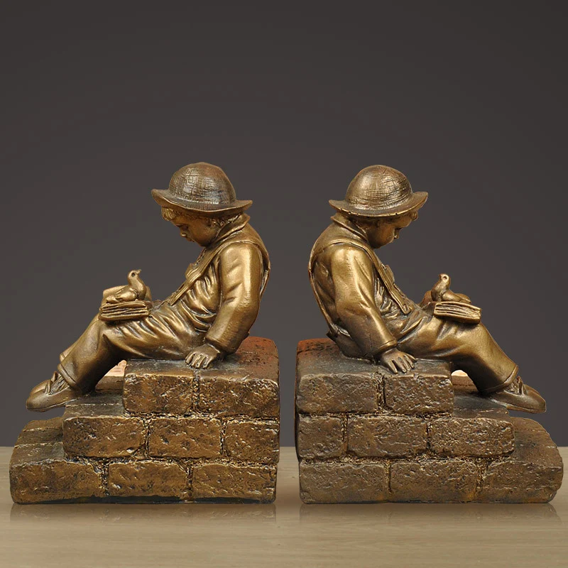 Vintage Figurative Buchstützen