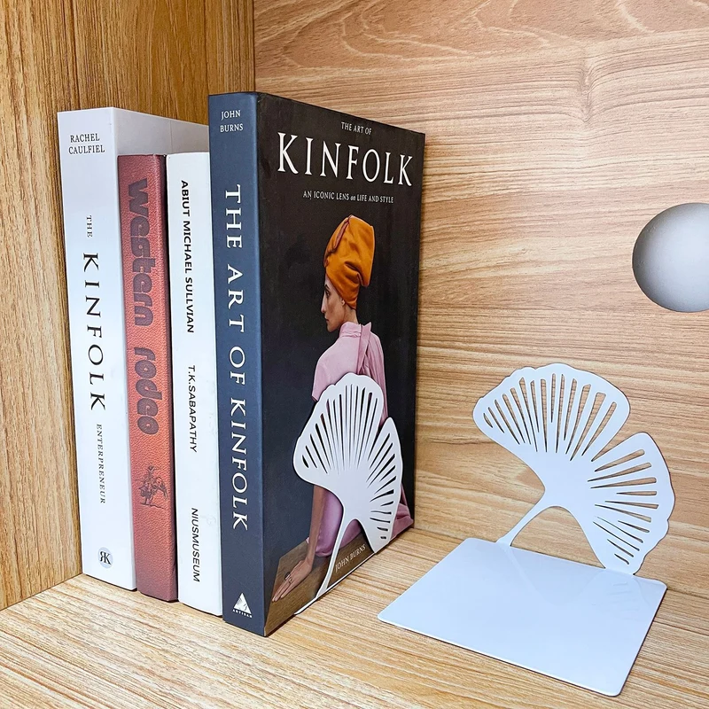Dekorative Ginkgo-Blatt-Bücherstützen