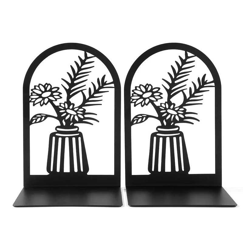 Dekorative florale Metallbuchstützen