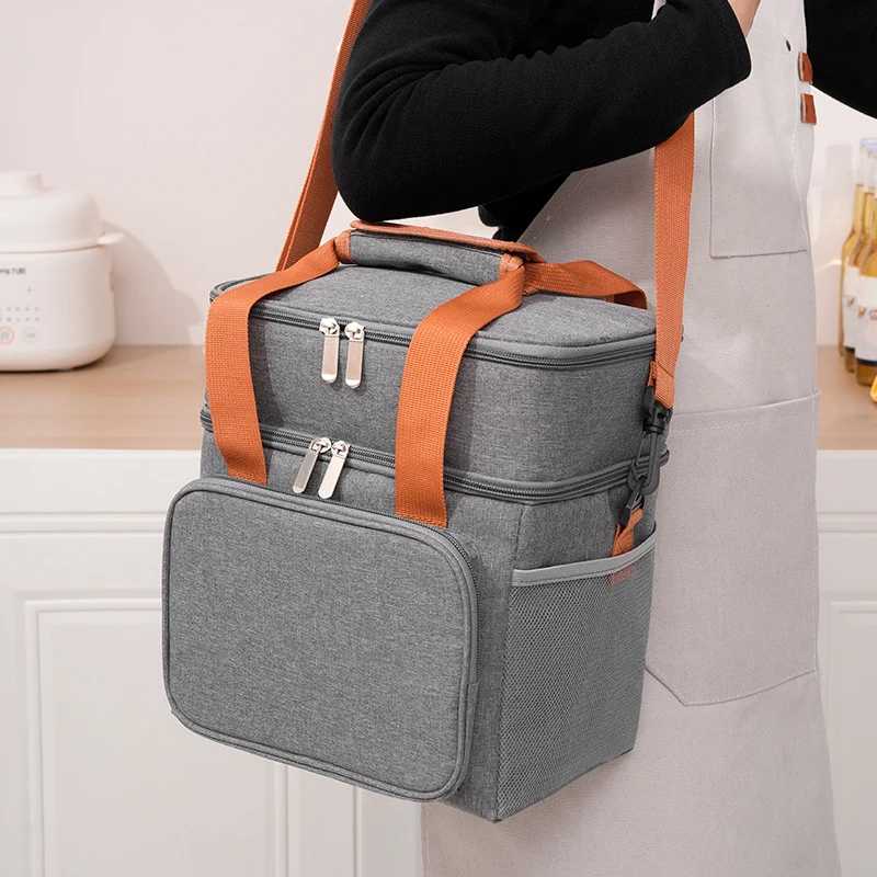 Isolierte Mehrschicht-Lunch-Kühltasche