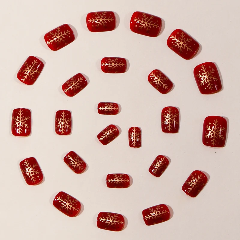 Festliche Schneeflocken-Nagelkunst-Set Karnz