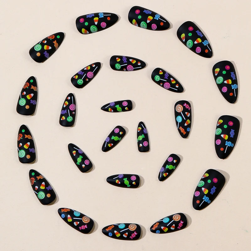 Festliche Süßigkeiten-Themen 3D Nagelkunst Erweiterungen Karnz