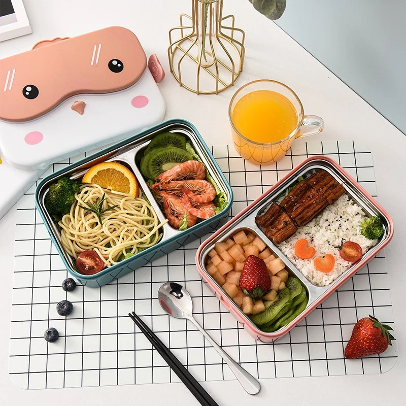 Cartoon-Themen Multi-Kompartiment Lunchbox