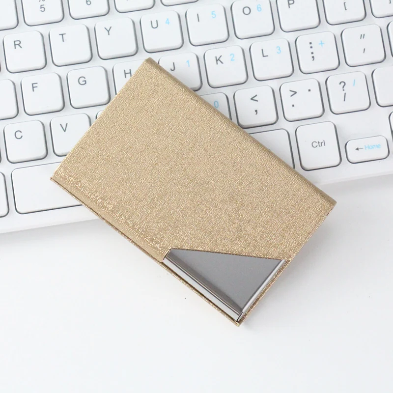 Premium Elegantes RFID-blockierendes Visitenkartenetui