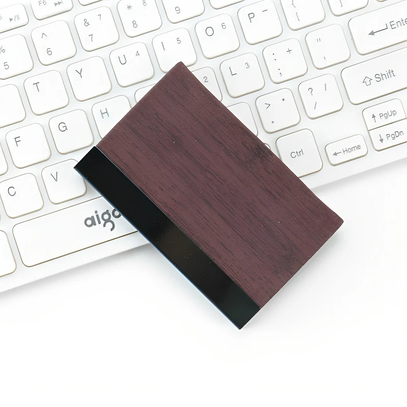Eleganter Holz RFID-Blockierender Kartenhalter