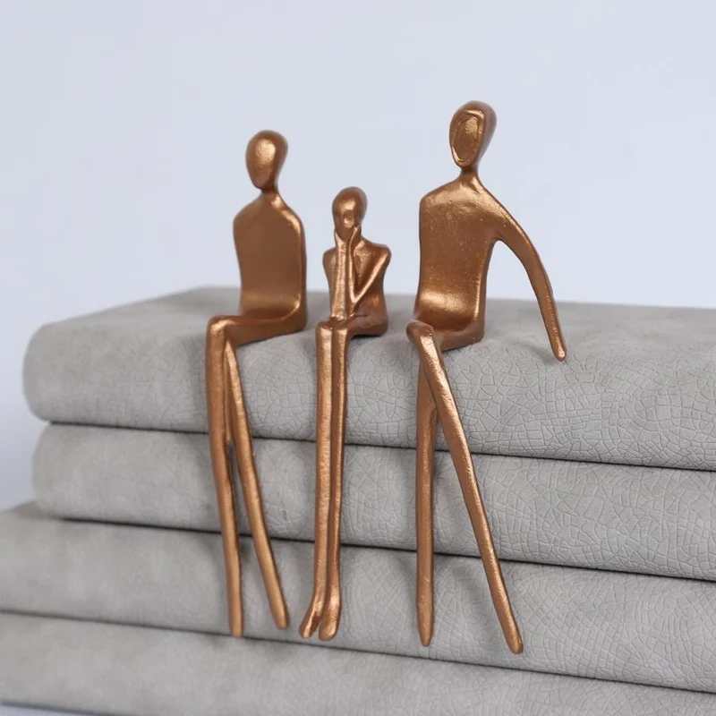 Künstlerische Metallfiguren-Set