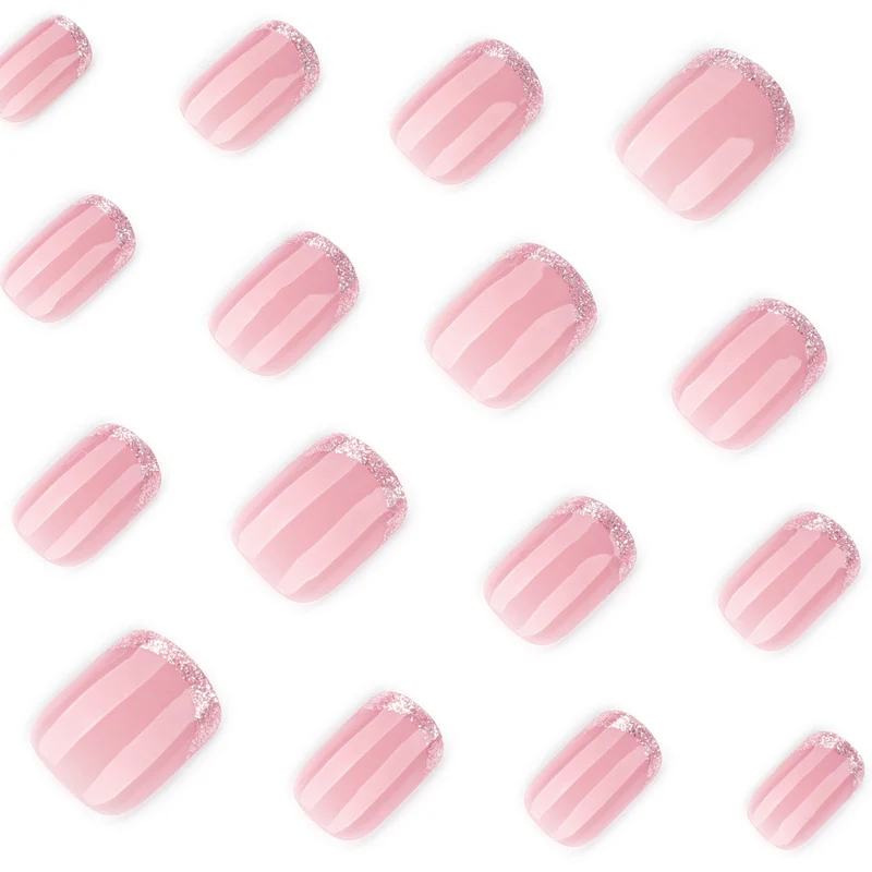 Glamouröse Nagelverlängerungen mit Glitzer-Finish Karnz