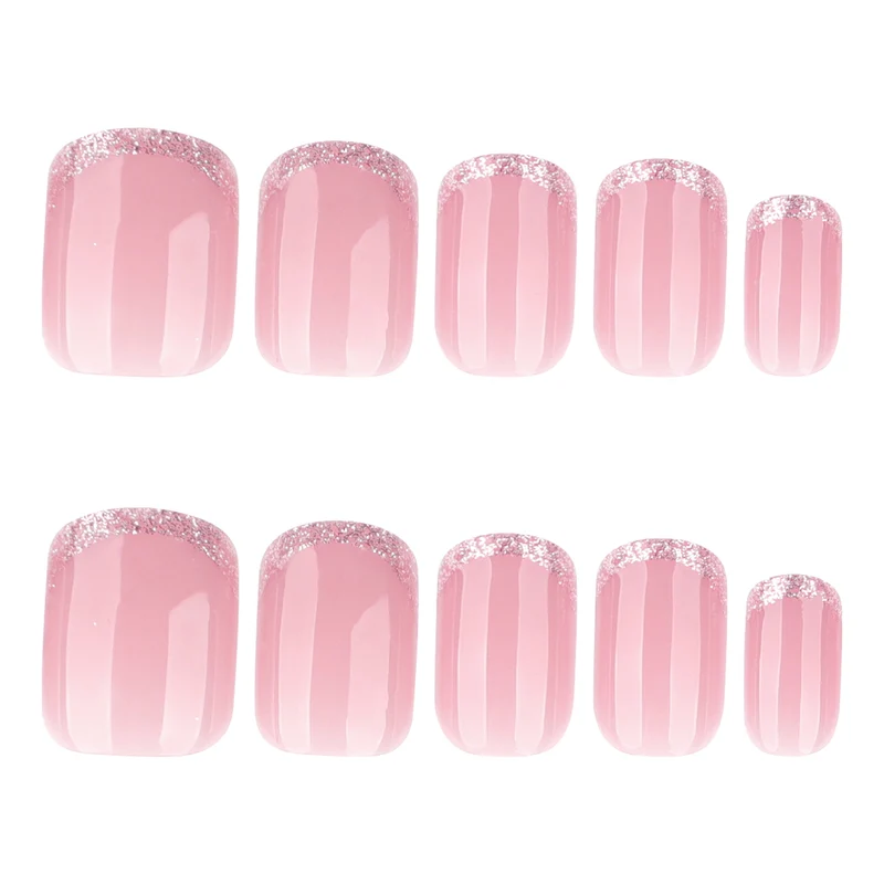 Glamouröse Nagelverlängerungen mit Glitzer-Finish Karnz