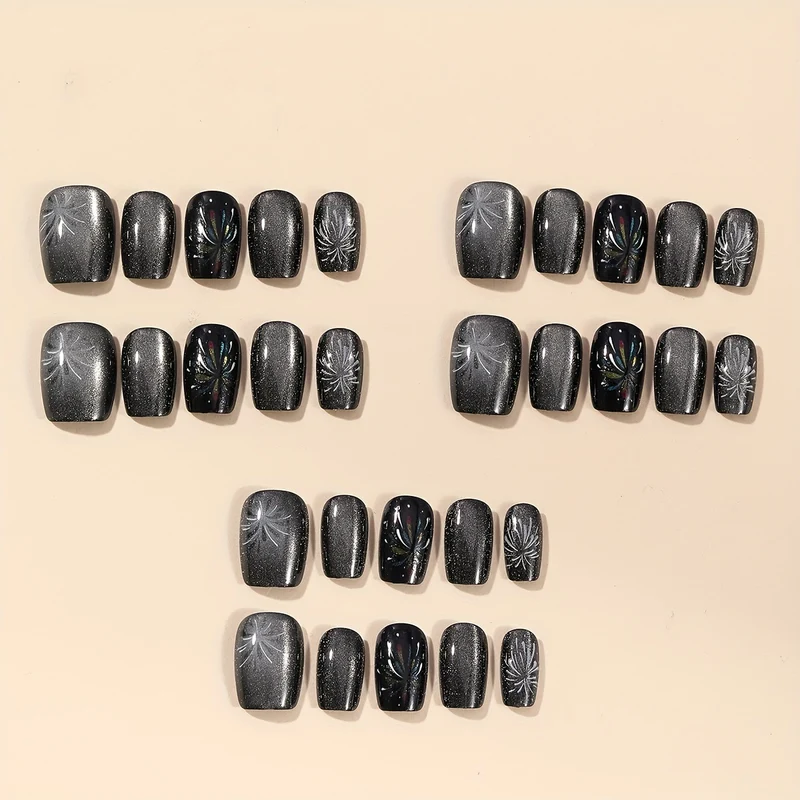 Elegante Glitzer-Nagelkunst-Verlängerungen Karnz