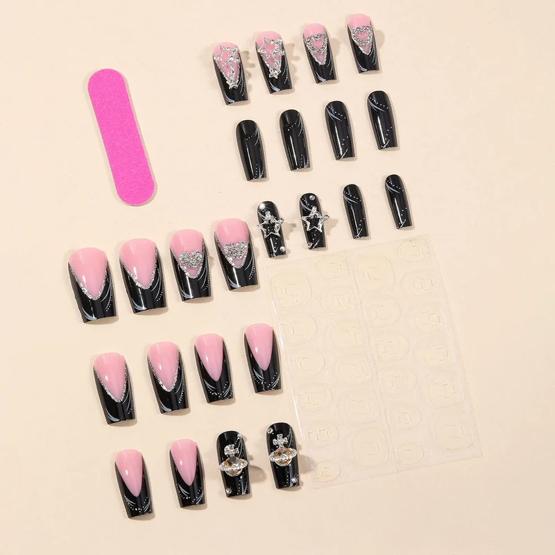 Elegante 3D Nagelkunst Verlängerungen Karnz