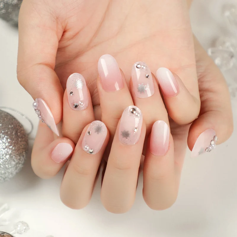Elegante Glitzer Nagelkunst Set Karnz