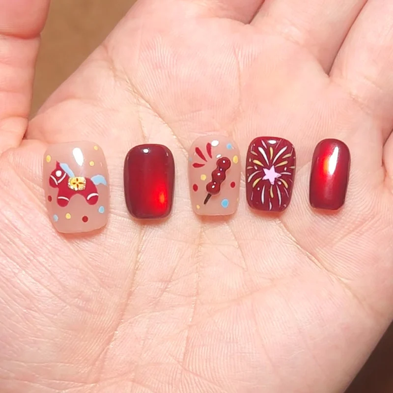 Künstlerisches Thema Nageldesign Set Karnz