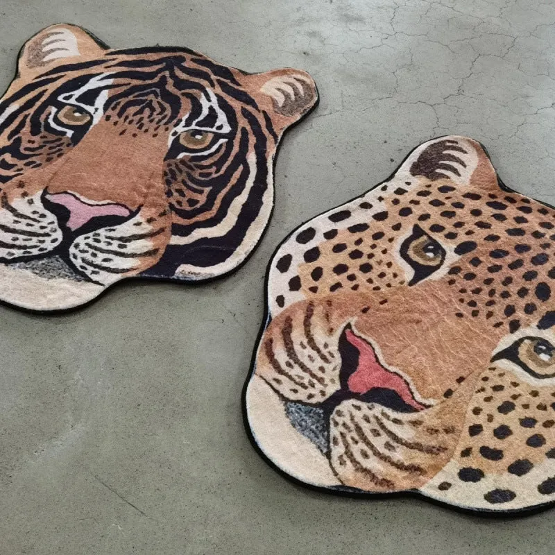 Leopard-Themen Plüsch-Teppich