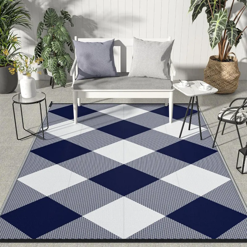 Geometrisch gemusterte Outdoor-Bereichsmatte